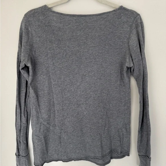 Zadig & Voltaire Gray 'LOVE' V-Neck Sweatshirt - Picture 2 of 3